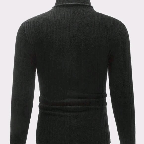 MEN High Neck Ribbed Knit Top - Picture 6 of 6